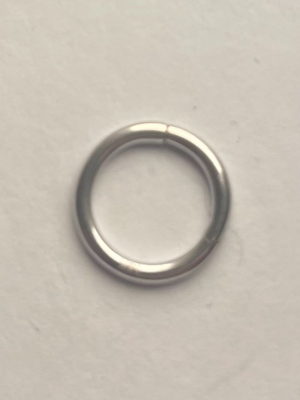 Body Gems 14k white gold septum / daith clicker ring 10mm 16g - Picture 2 of 3